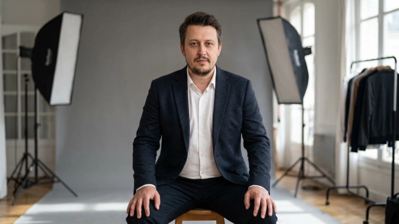 Евгений Зайферт рассказал, как модельная карьера началась с помощи другу 3 Евгений Зайферт — модель из Парижа в студии в блейзере